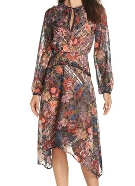 Foxiedox Retro Flowers Midi Dress NEW